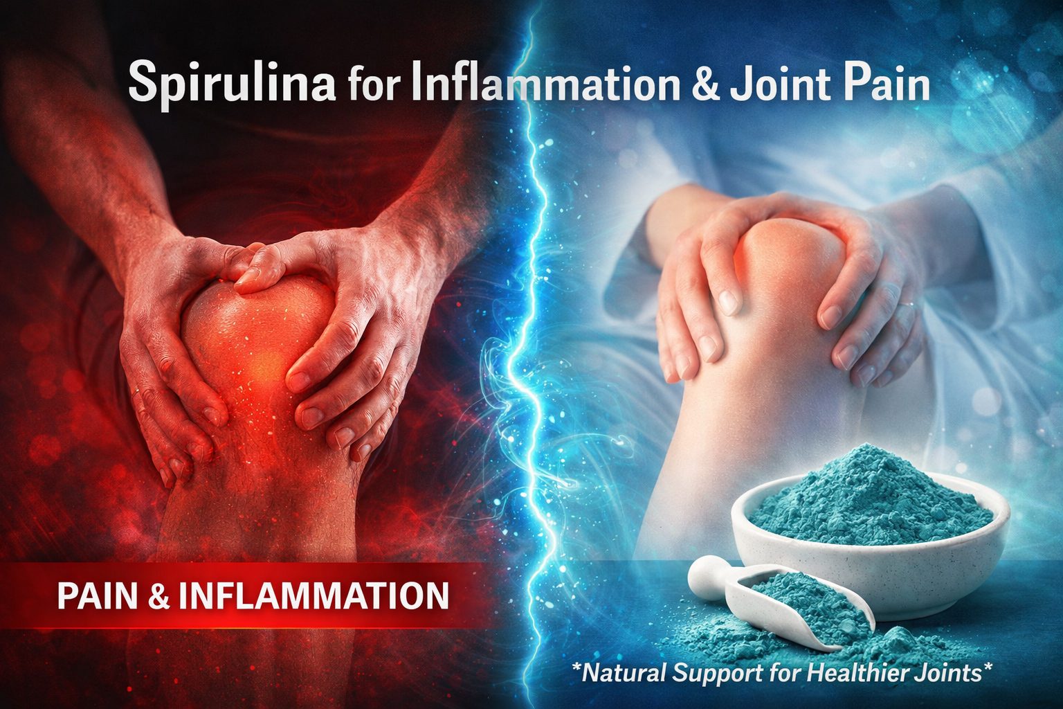 Spirulina for inflammation and joint pain - natural COX-2 inhibitor for arthritis relief