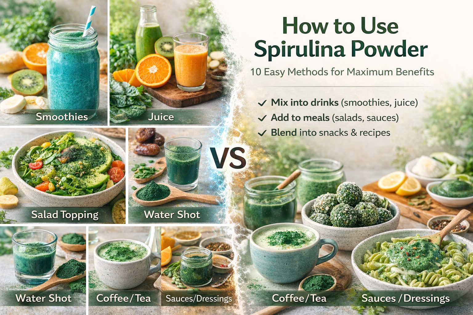 How to use spirulina powder - 10 easy methods for maximum benefits