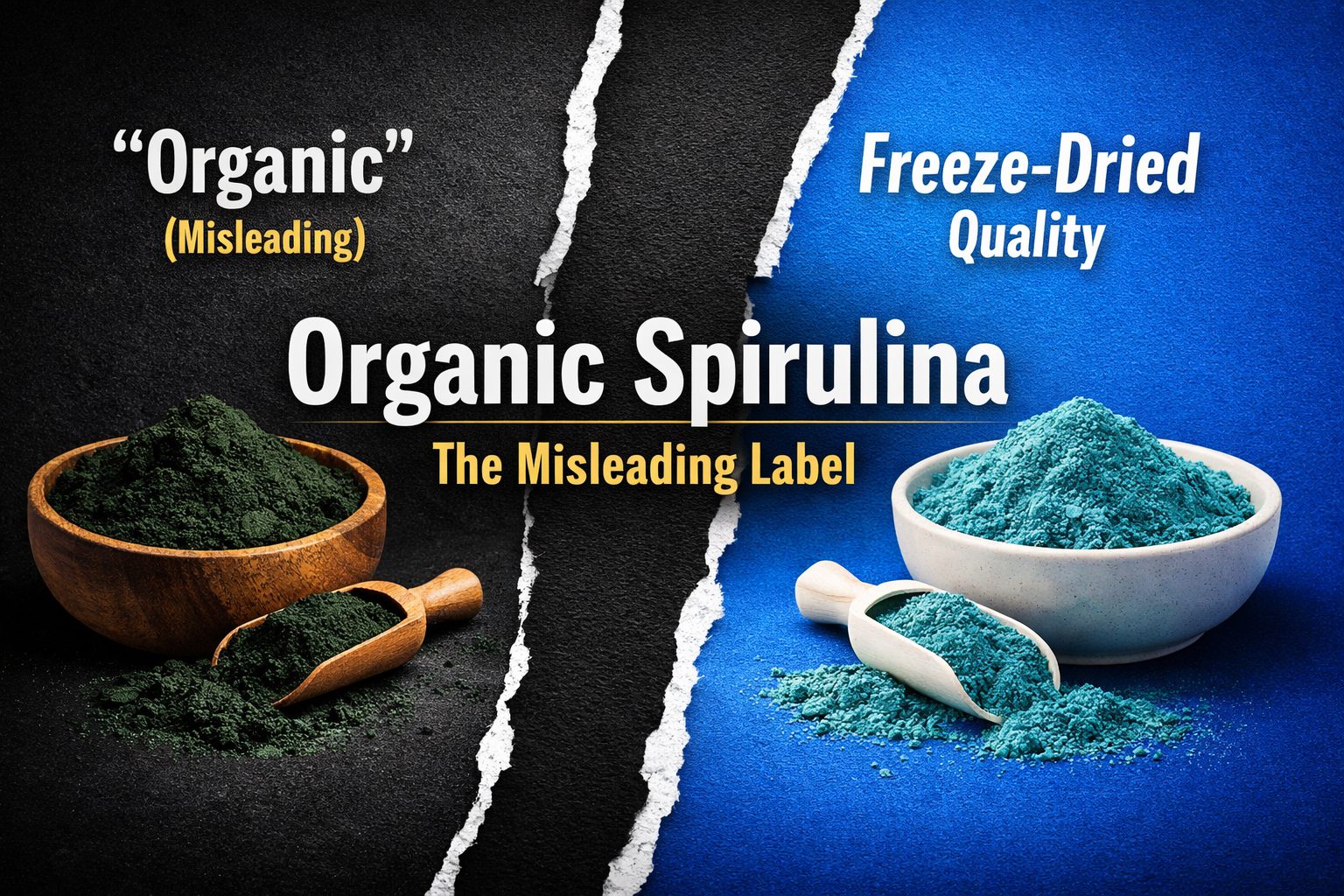 Why organic spirulina is a misleading label - USDA standards were never designed for aquatic microalgae